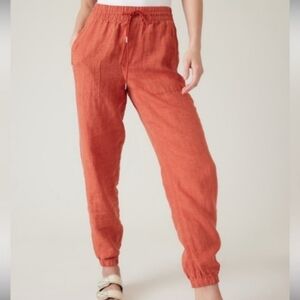 Athleta Retreat 100% Linen Jogger Pants